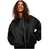 JACK & JONES - Madison Satin Bomber - Jas - Zwart