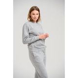 TeeShoppen - Basis Crewneck Sweat - Lichtgrijs - Overhemd