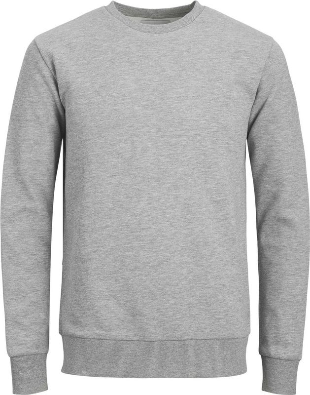 TeeShoppen - Basis Crewneck Sweat - Lichtgrijs - Overhemd