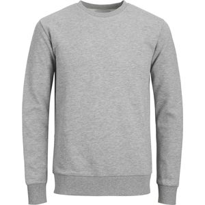 TeeShoppen - Basis Crewneck Sweat - Overhemd - Lichtgrijs Melange - Ronde Hals