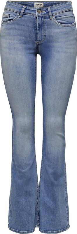 Only - Flared Jeans - Blue Denim - Stretchdenim