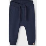 Baggy Fit Broek - Zwart - Geborstelde Sweatstof - Normale Taille