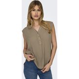 Only - ONLJette - Blouse - Effen - Viscose - Mouwloos