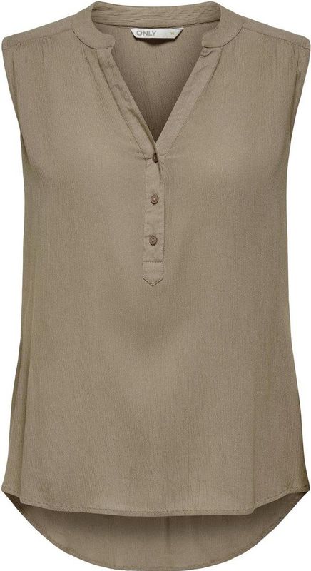 Only - ONLJette - Blouse - Effen - Viscose - Mouwloos