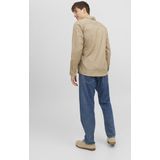 Jack & Jones - Gingham Twill Slim Shirt - Overhemd - Beige - Katoen