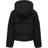 KIDS ONLY - Puffer Jacket - Zwart - Hoge Kraag - Lange Mouwen - Ritssluiting