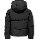 KIDS ONLY - Puffer Jacket - Zwart - Hoge Kraag - Lange Mouwen - Ritssluiting