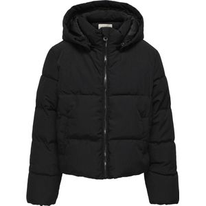 KIDS ONLY - Puffer Jacket - Zwart - Hoge Kraag - Lange Mouwen - Ritssluiting