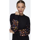 Only - ONLBROOKE LS SHORT DRESS - Jurk - Zwart - Katoen/Polyester