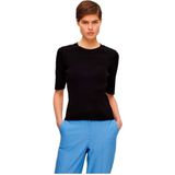 Selected Mala 2 4 T-shirt Met Korte Mouwen Zwart M Vrouw