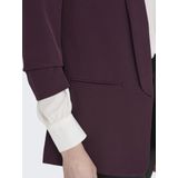 Only - Elly - Blazer - Effen - Regular Fit - Sjaalkraag - Lang