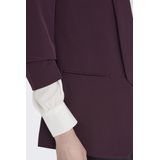 Only - Elly - Blazer - Effen - Regular Fit - Sjaalkraag - Lang