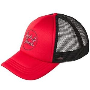 JACK & JONES Jacdennis Trucker Cap voor heren, true red, Eén maat