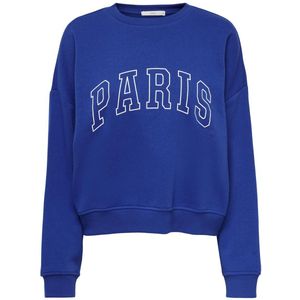 ONLY Onlsweat Life L/S Crew O.size State Noos dames sweatshirt met print (1 stuk), Surf op het web