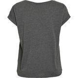 VILA - T-shirt - Grijs - Katoen