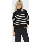 ONLY - Bari - Trui - Hoog Hals - Geribde Details - Dames