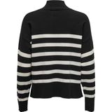 ONLY - Bari - Trui - Hoog Hals - Geribde Details - Dames