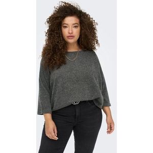 ONLY - CARMARTHA 3/4 TOP - Dark Grey Melange - Shirt met 3/4 Mouwen
