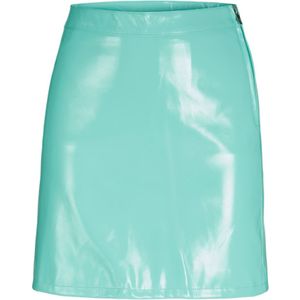 JACK & JONES Dames Jjxx Jxrowe Short Faux Leather Rok Noos Rok, Aruba Blue/Detail: shiny, S