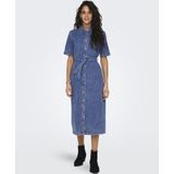 Only - Jurk - Blue Denim - 98% Katoen, 2% Elastaan