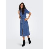 Only - Jurk - Blue Denim - 98% Katoen, 2% Elastaan