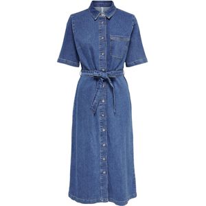 Only - Jurk - Blue Denim - 98% Katoen, 2% Elastaan