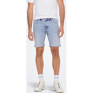 ONLY & SONS Onsply Light Blue 5189 Noos jeansshort voor heren, Lichtblauw jeans
