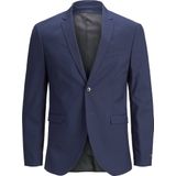 Blazer - Blauw - Polyester - Superslanke Pasvorm