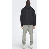 Onsmack - Jas - Groen - Geweven Stof - Capuchon met Verstelbaar Koord