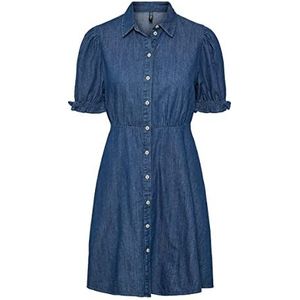 PCHOPE SS Shirt Dress BC, blauw (medium blue denim), S