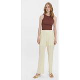 Vero Moda - Vmsutton hw pleated pant - Lange Broek - Kit - 100% Polyester