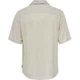 ONLY & SONS - ONSDASH LIFE REG Overhemd - Silver Lining - Viscose - Korte Mouwen