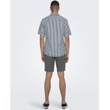 Onssane - Poplin Overhemd - Korte Mouwen - Slim Fit - Knoopsluiting