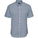 Onssane - Poplin Overhemd - Korte Mouwen - Slim Fit - Knoopsluiting