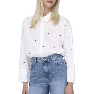 Only New Lina Grace LS Emb Blouse Dames