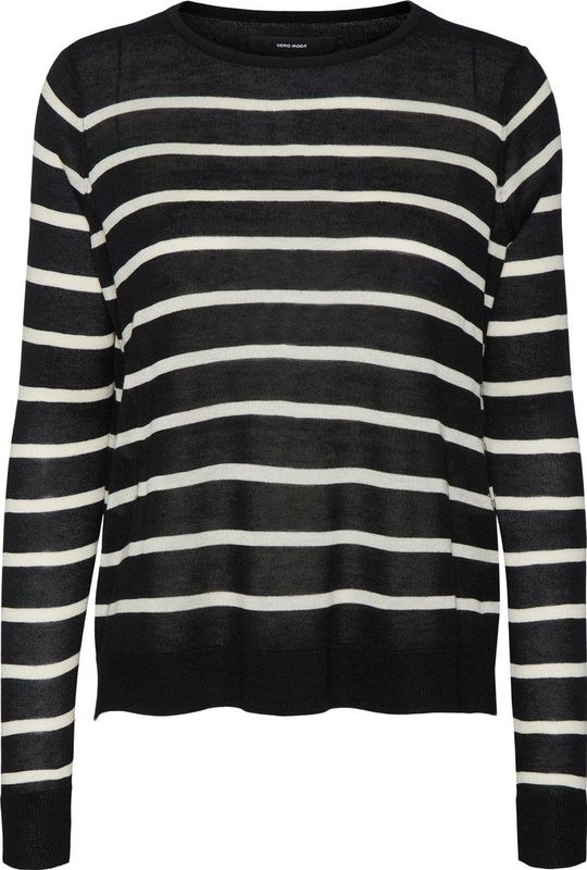 Gebreide Pullover - O-hals - Lange Mouwen - Geribde Manchetten - Regular Fit