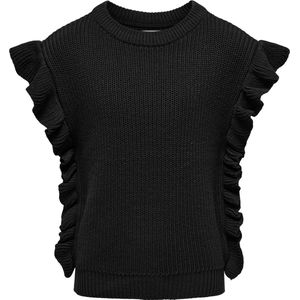 Only - Koggitta - Zwarte Spencer - Gebreid - Meisjes