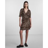 PIECES - PCTALA Wikkeljurk - Zwart - Viscose - Korte Mouwen