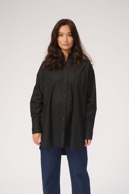 Oversized Shirt - Zwart - Katoen