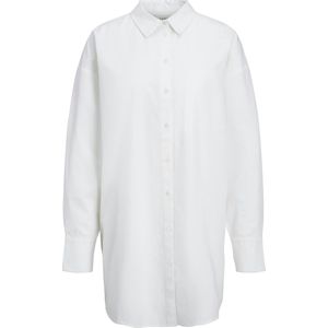 Oversized Shirt - Dames Oversized Overhemd - Wit