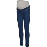 Jeggings - Donker Denim - Elastische Taille - Skinny Fit - Ondersteunende Buikband