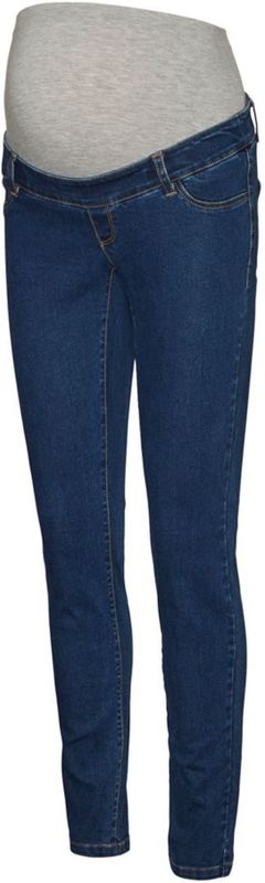 Jeggings - Donker Denim - Elastische Taille - Skinny Fit - Ondersteunende Buikband