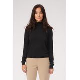 Basic Knit Roll Neck - Dames Polo Trui - Zwart