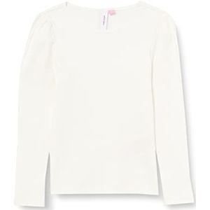 VERO MODA - Blouse - Blauw - Katoen - O-hals Lange Mouwen