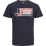 Jack & Jones - T-shirt - Ronde Hals - Regular Fit - Katoen - Logoprint
