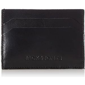 Jack & Jones JACSIDE Leather Kaarthouder, zwart, één maat