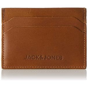 Jack & Jones JACSIDE Leather Card Houder Cognac, One Size