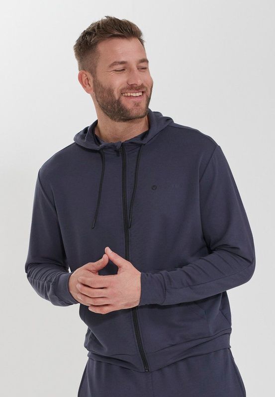 VIRTUS - Brent - Sweatjack - Zwart - Viscose - Casual Pasvorm