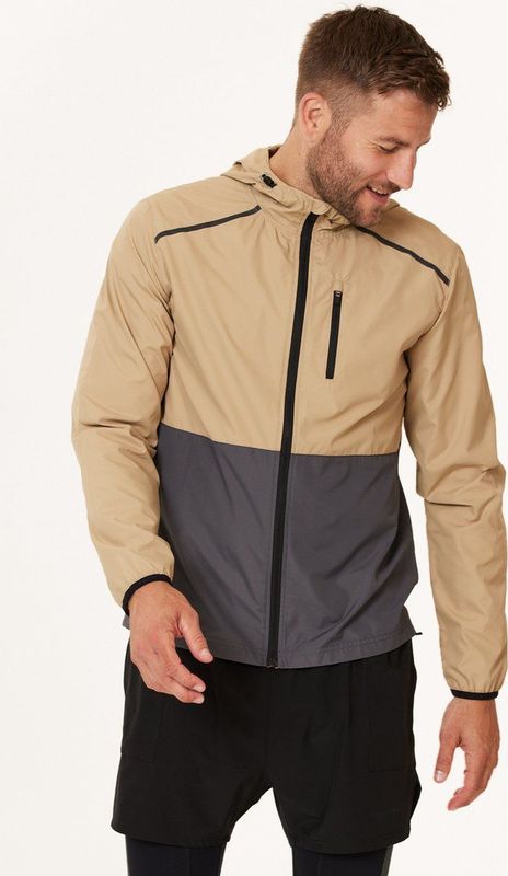 ENDURANCE Sportjas 'Hugoee'  cappuccino / donkergrijs