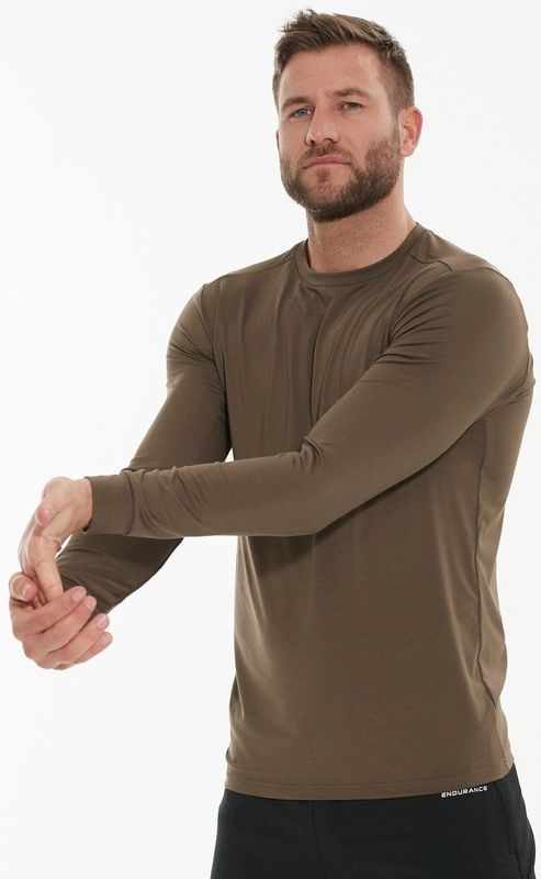 ENDURANCE - Functioneel Shirt - Olijfgroen - Hubend